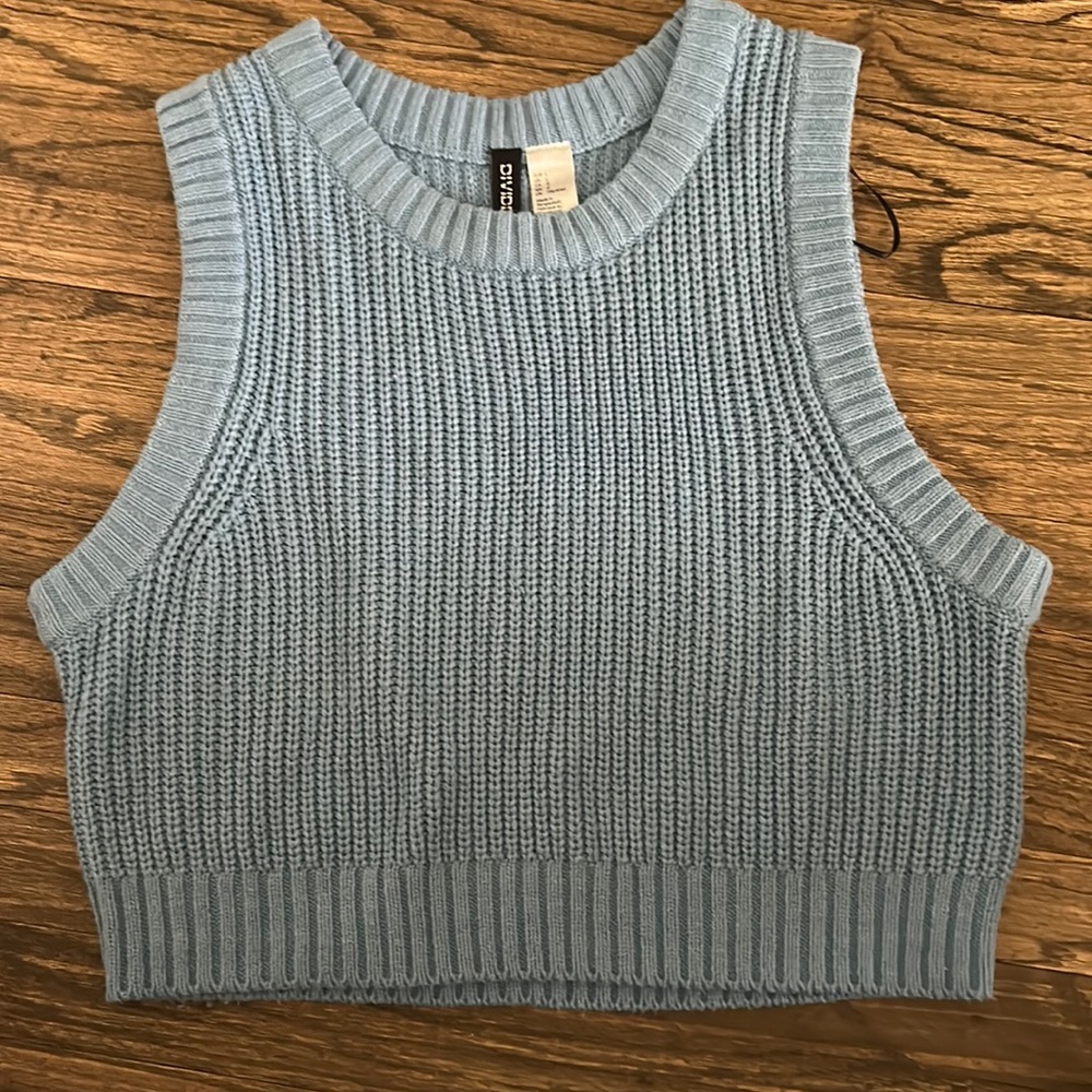 Size Large Light Blue Sweater Vest